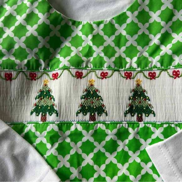 NWT Silly Goose Green Holiday Tree Christmas Dress & Removable Shirt - Picture 2 of 4